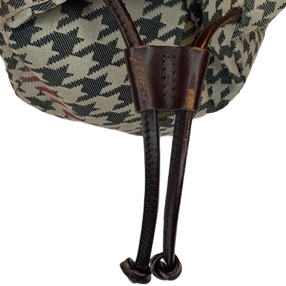 Ralph Lauren Houndstooth Cinch Tote Bag - Picture 10 of 12